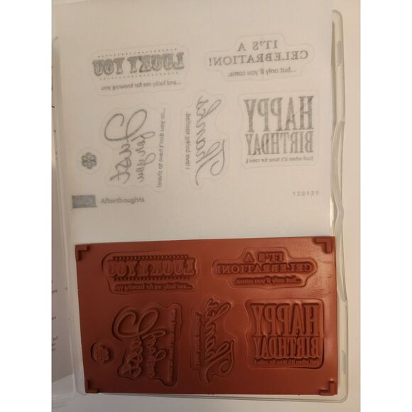 INVENTORY REDUCTION SALE. Stampin Up Afterthoughts stamp set (Hostess Set) B50 - Picture 2 of 2